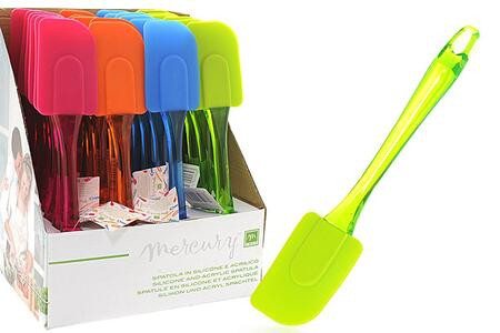Spatola leccapentole Marisa in silicone GIALLA – manico in plastica